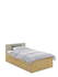 Bett 120x200 Young Dark Oak
