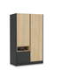 Schrank 120-2-60/200 Concrete Dark
