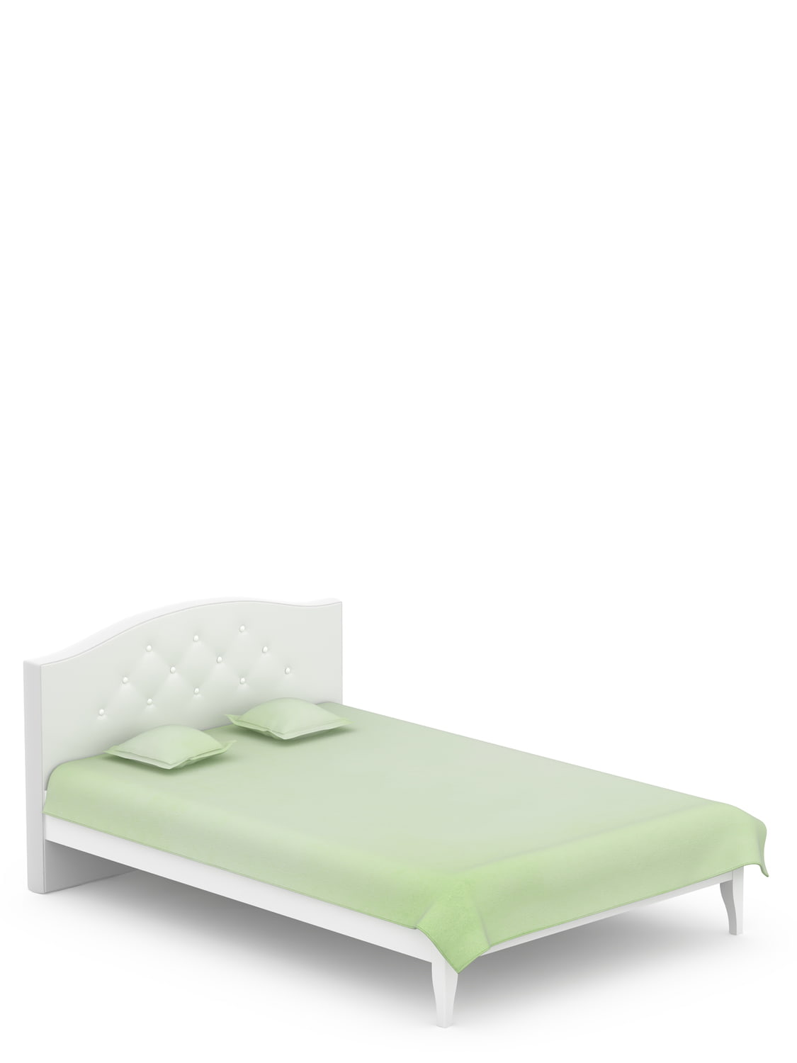 Bett 140/200 Simple White