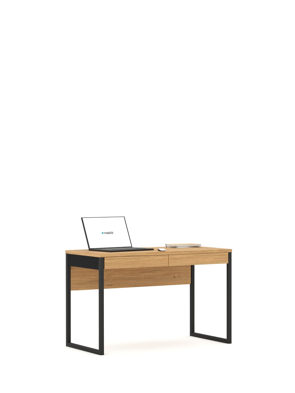 Schreibtisch 120 Concrete Oak