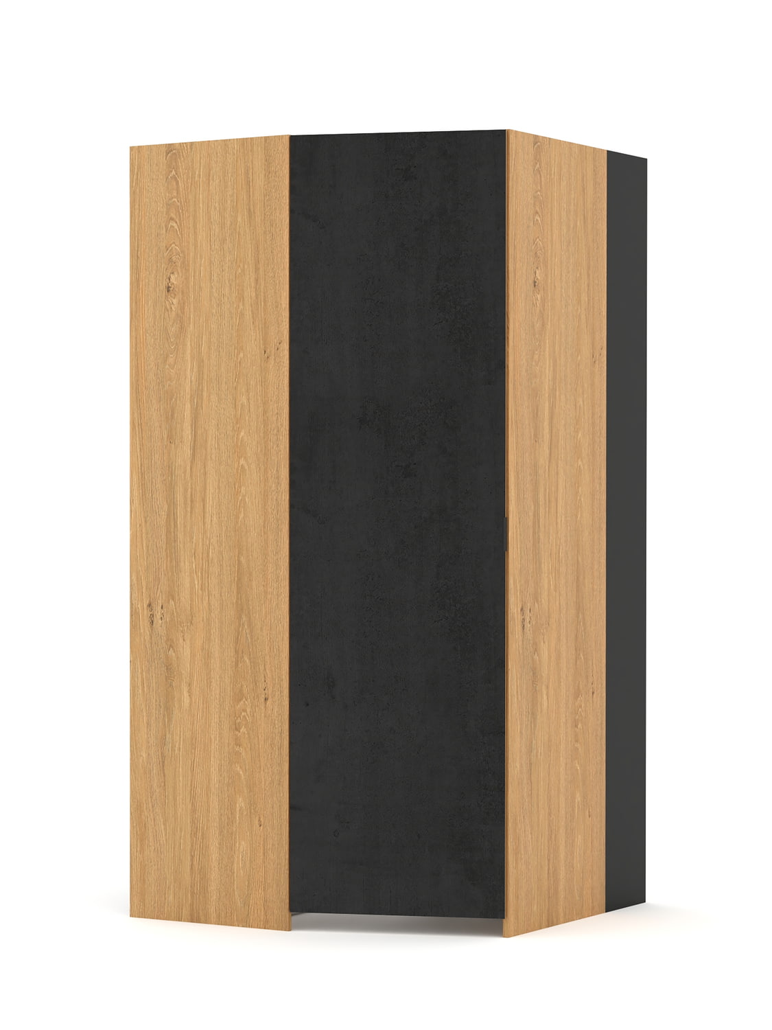 Garderobe L Concrete Oak