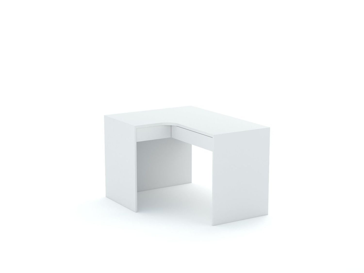 Eckschreibtisch B58 125x95 links White