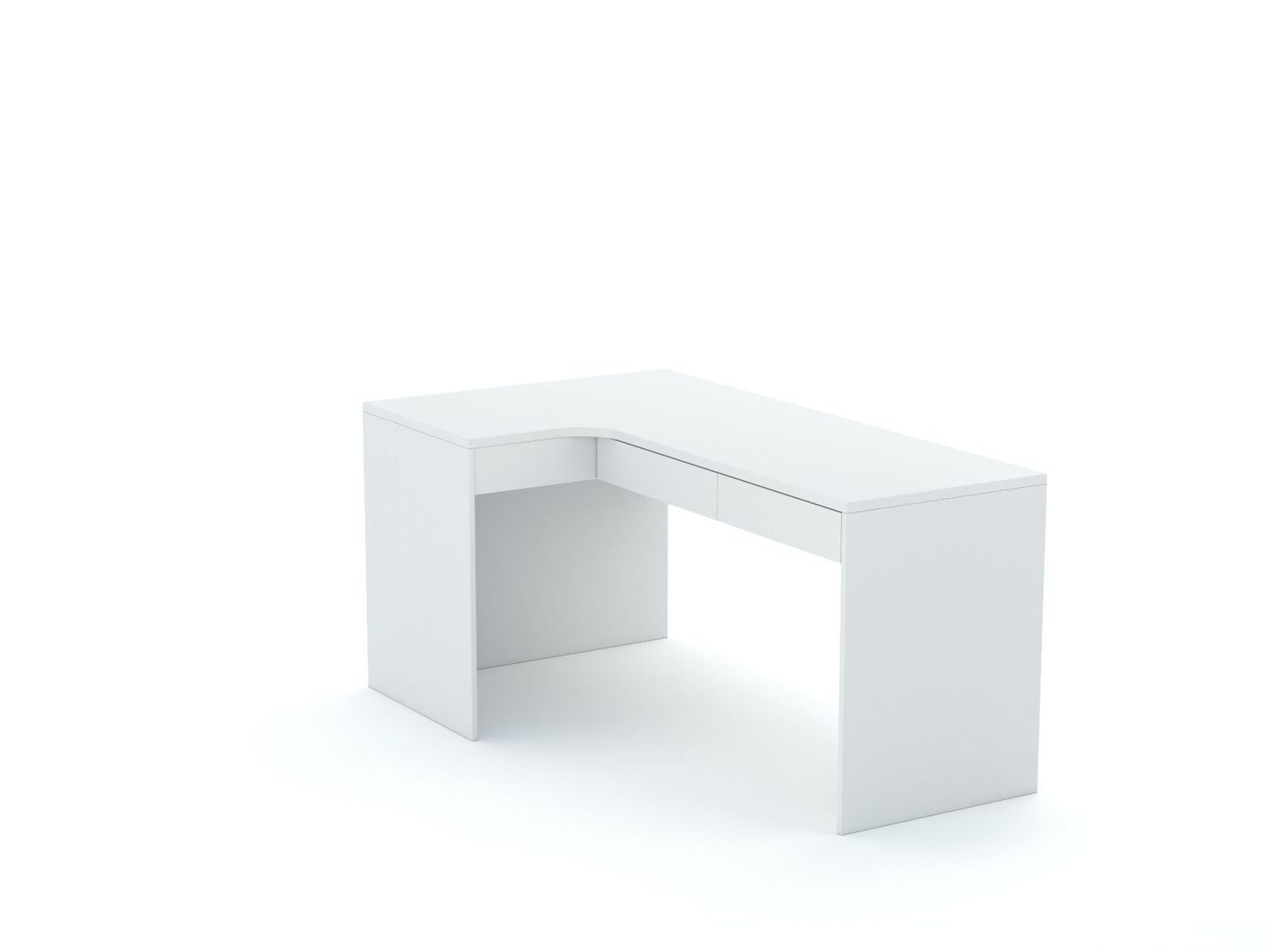 Eckschreibtisch B58 145x95 links White