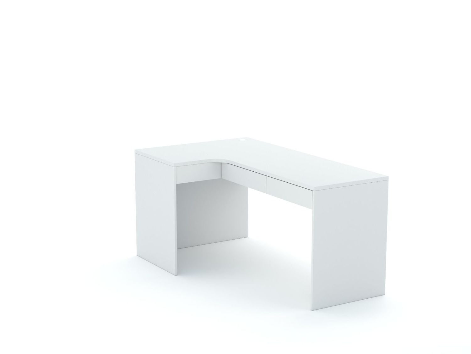 Eckschreibtisch B58 165x95 links White