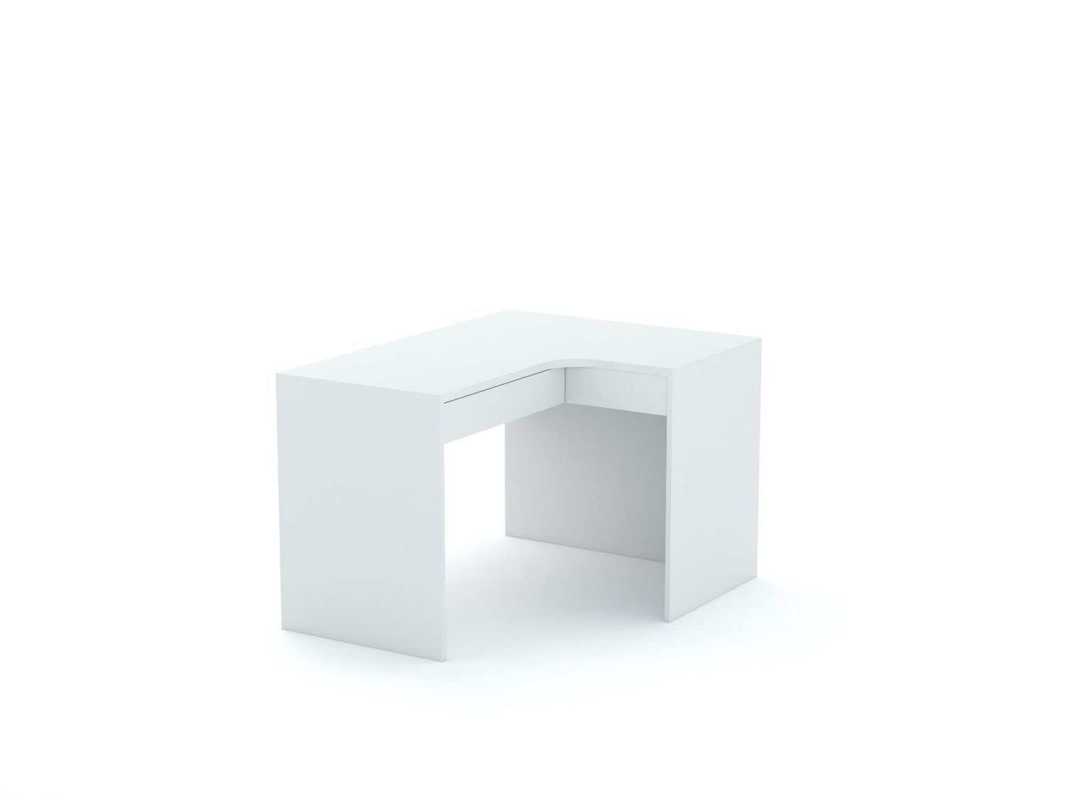 Eckschreibtisch B58 125x95 rechts White