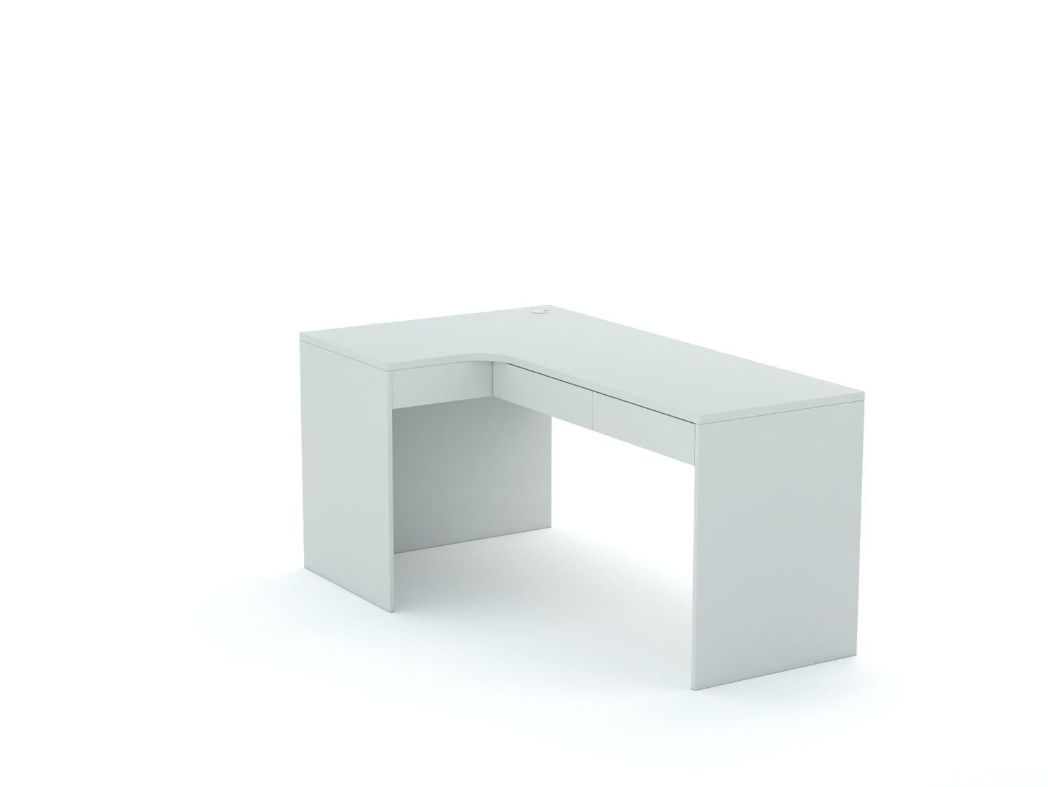 Eckschreibtisch B58 165x95 links Stone
