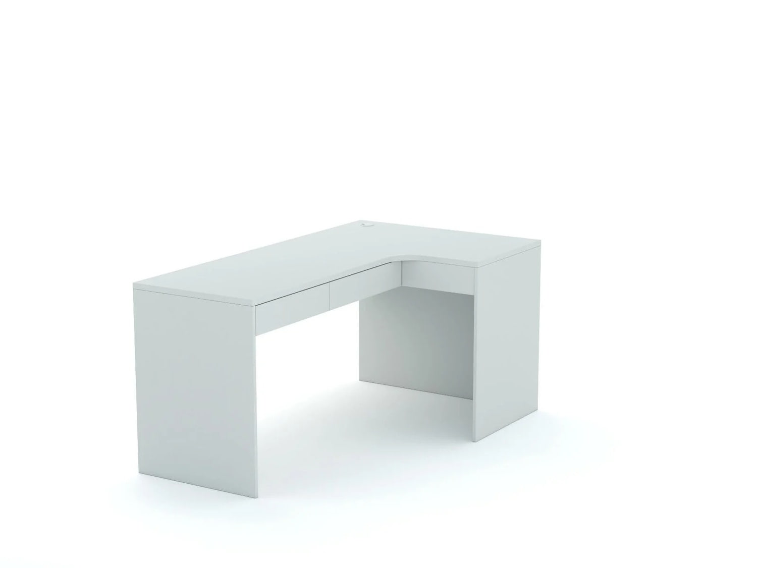 Eckschreibtisch B58 165x95 rechts Stone