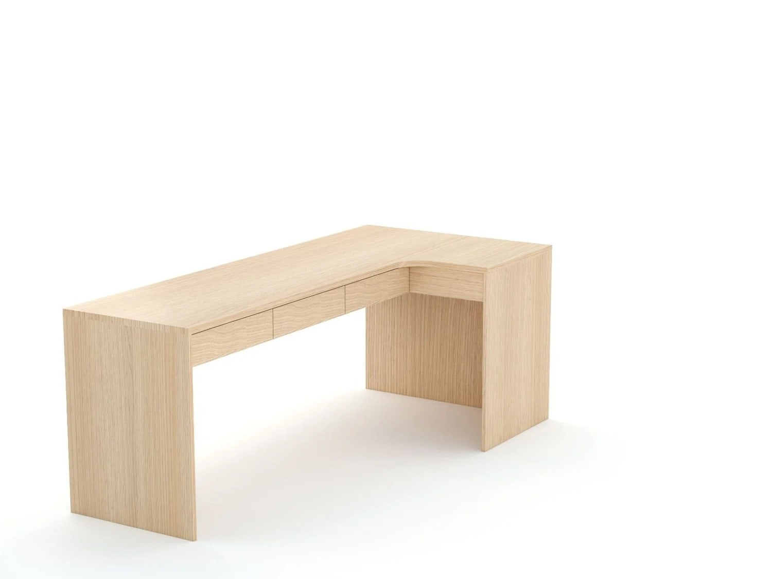 Eckschreibtisch B58 205x95 rechts Oak Lindberg