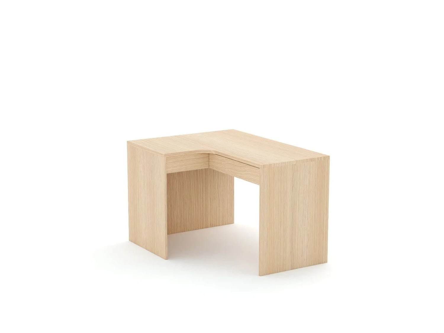 Eckschreibtisch B58 125x95 links Oak Lindberg
