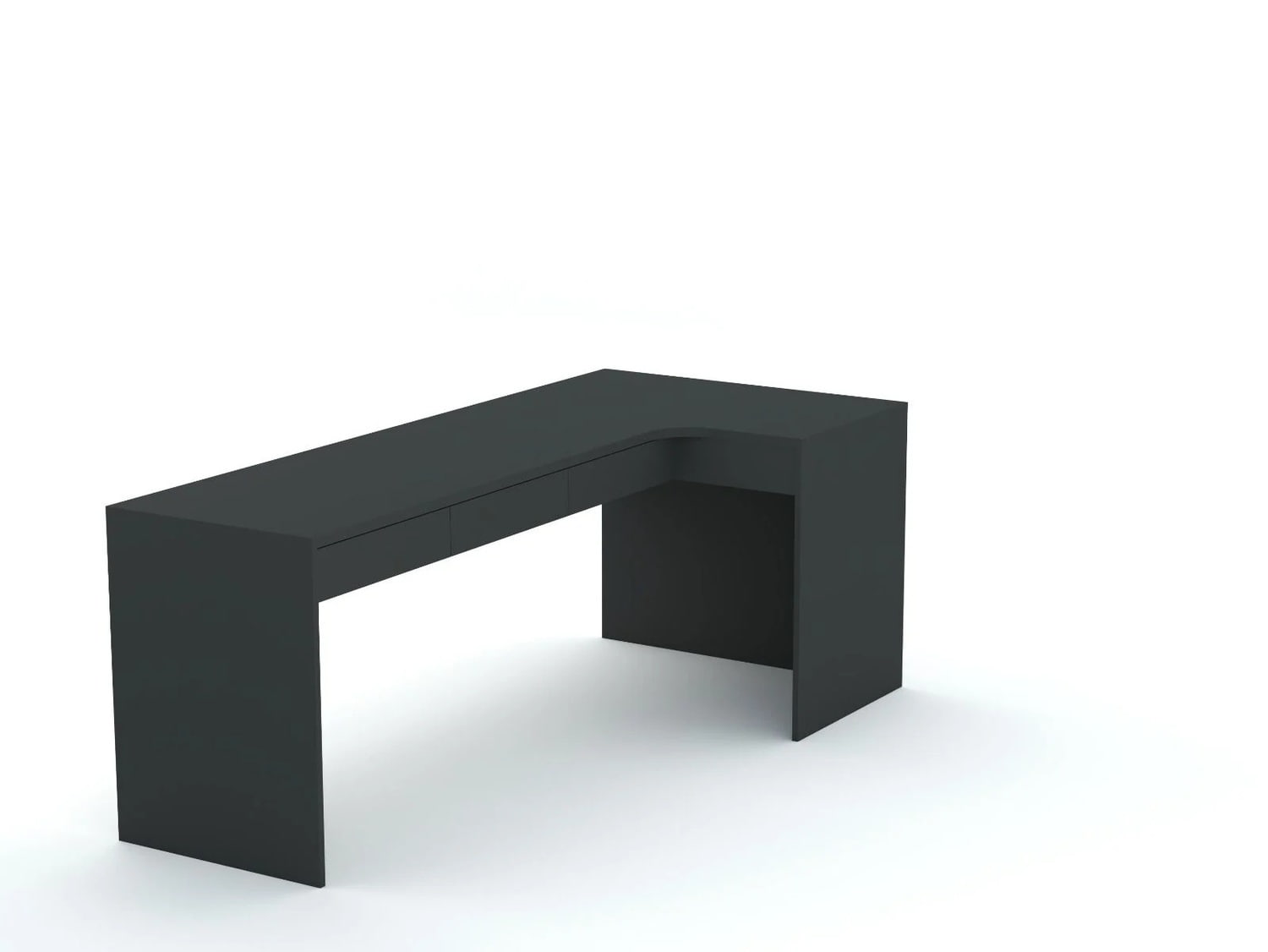 Eckschreibtisch B58 205x95 rechts Anthracite