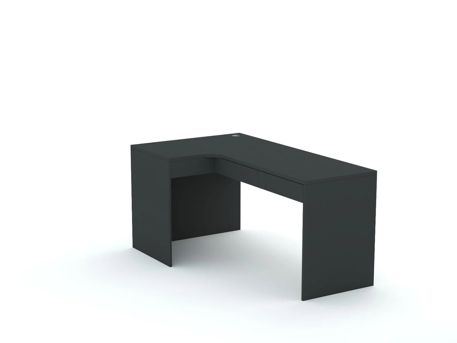 Eckschreibtisch B58 165x95 links Anthracite