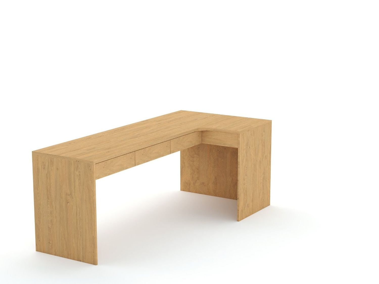 Eckschreibtisch B58 205x95 rechts Oak