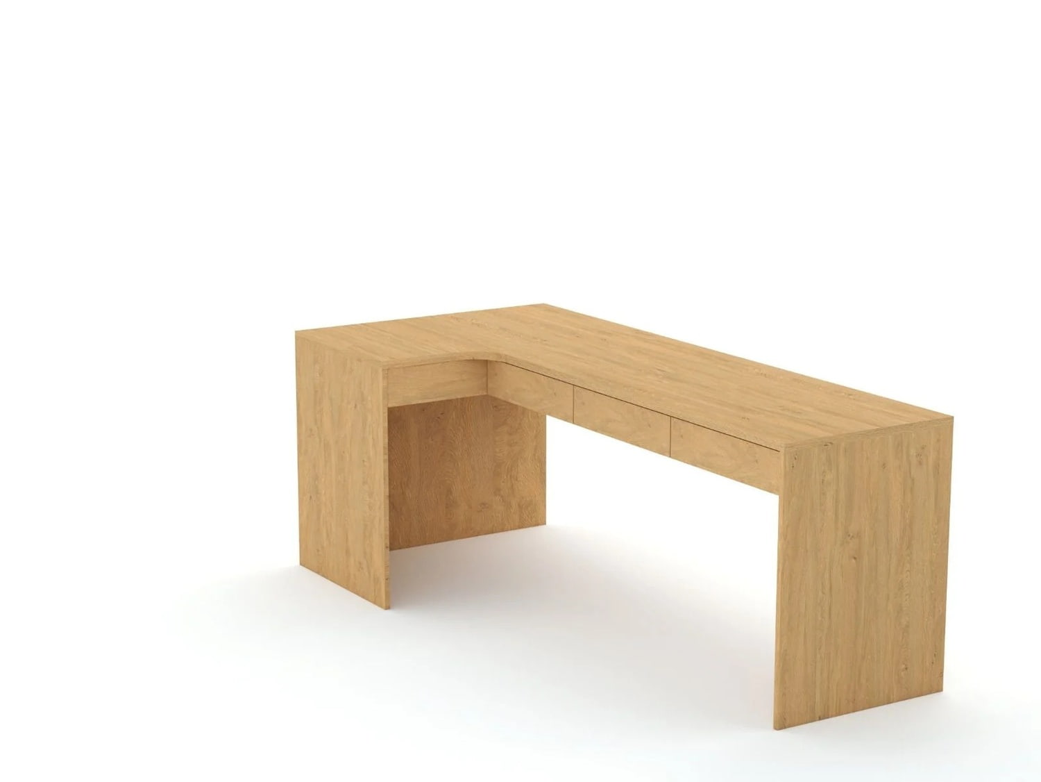 Eckschreibtisch B58 205x95 links Oak