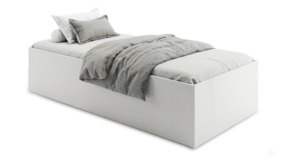 Bett Base 90 White