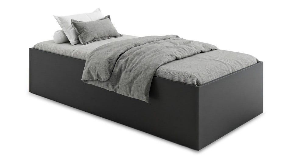 Bett Base 90 Anthracite