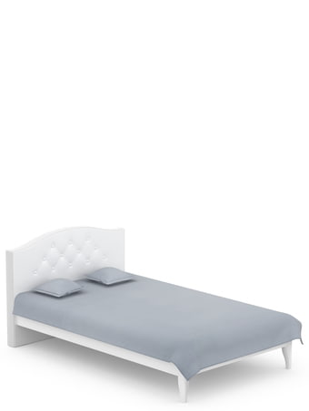 Bett 120/200 Simple White