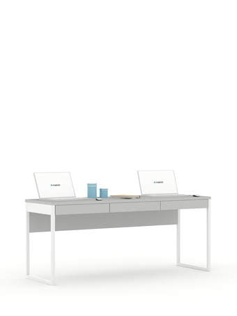 Schreibtisch 180 White Grey