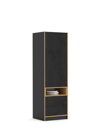 Schrank 60-2-60L/200 Concrete Oak