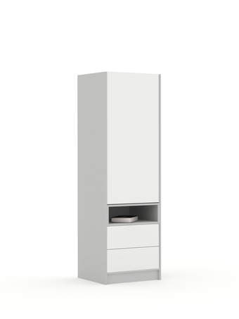 Schrank 60-2-60L/200 White Grey