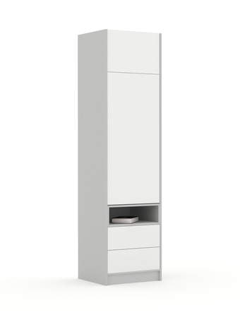 Schrank 60-2-60L/240 White Grey