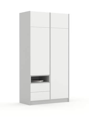 Schrank 120-2-60/240 White Grey