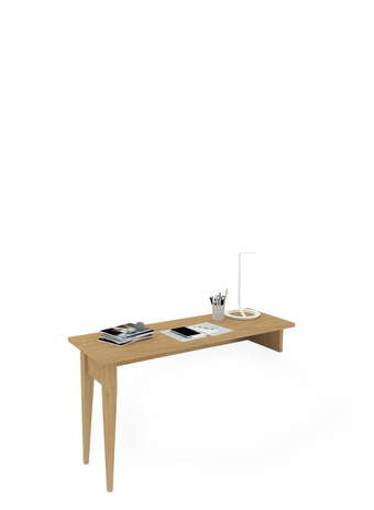 Schreibtisch 130x45 L=P Scandi Oak