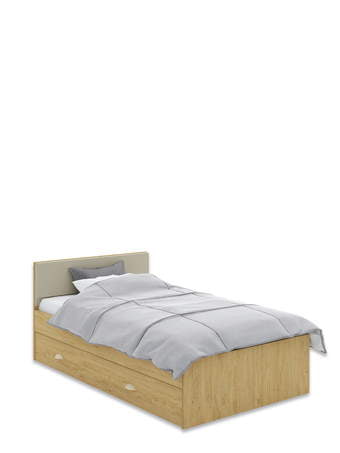 Bett 120x200 Young Dark Oak