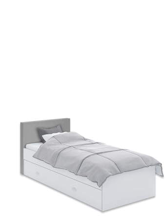 Polsterbett 90x200 White