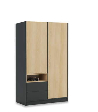 Schrank 120-2-60/200 Concrete Dark