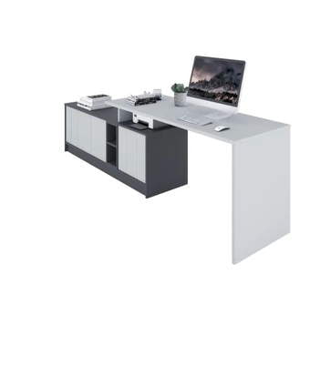 Schreibtisch L4 165 Stone Grey
