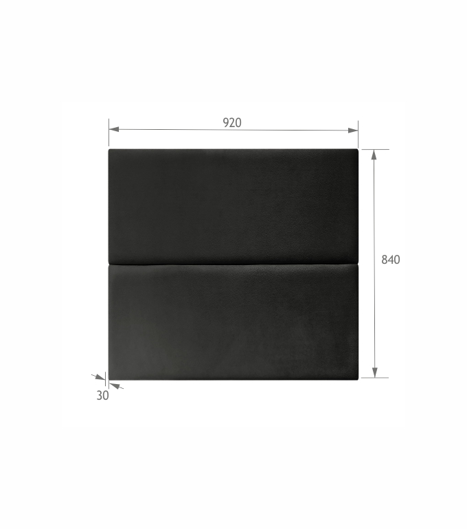2-Panel 90 Black 2-Panel 90 Black