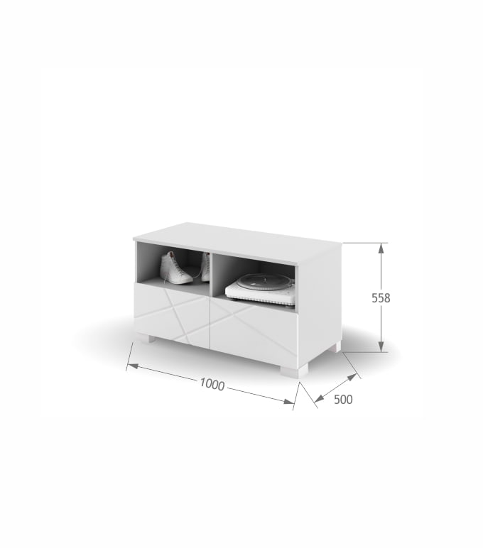 Szafka RTV 100 X White