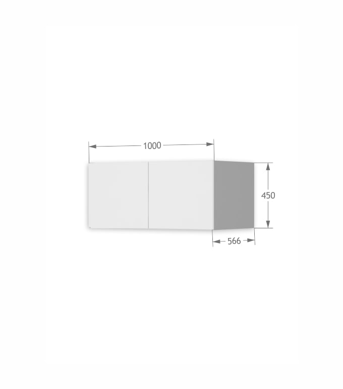 Nadstawka szafy 100 Grey