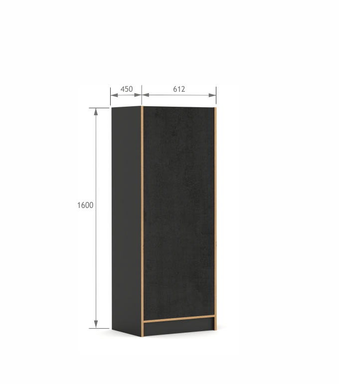 Szafa 60-160 Concrete Oak
